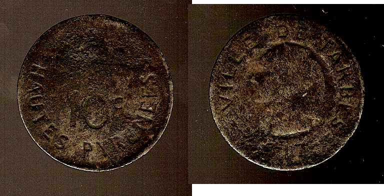 Tarbes 10 centimes 1917 aVF